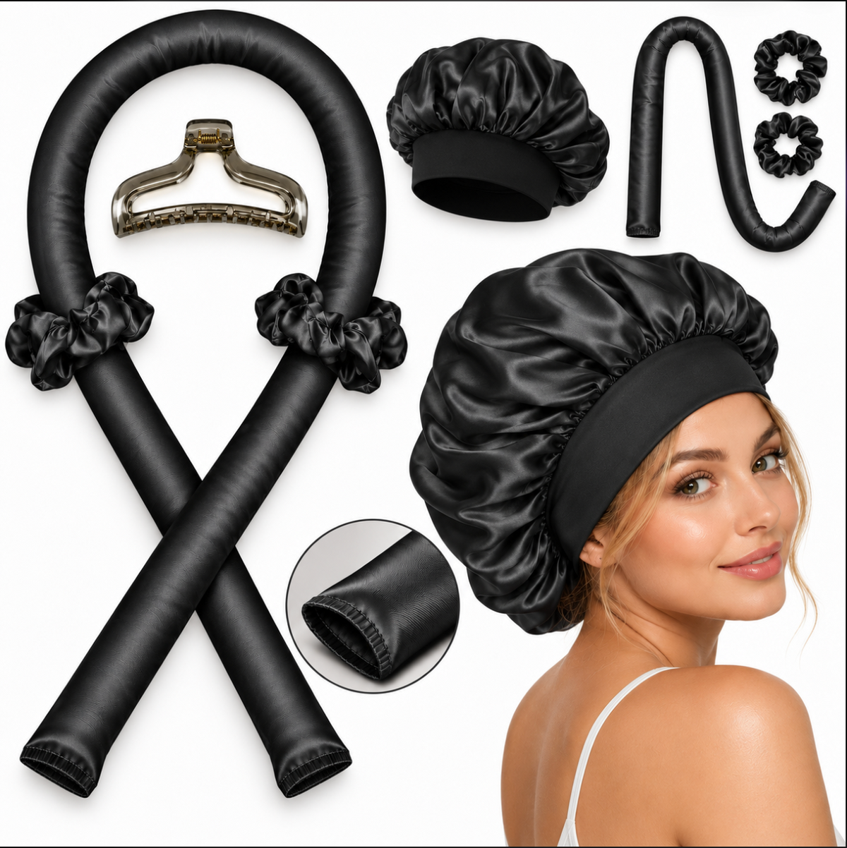 Kit boucles sans chaleur noir